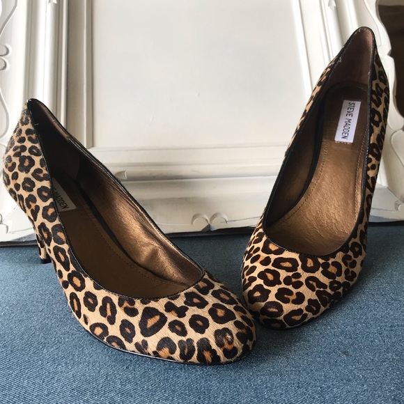 Steve Madden Shoes - Steve Madden Leopard Print Pony Hair Pump